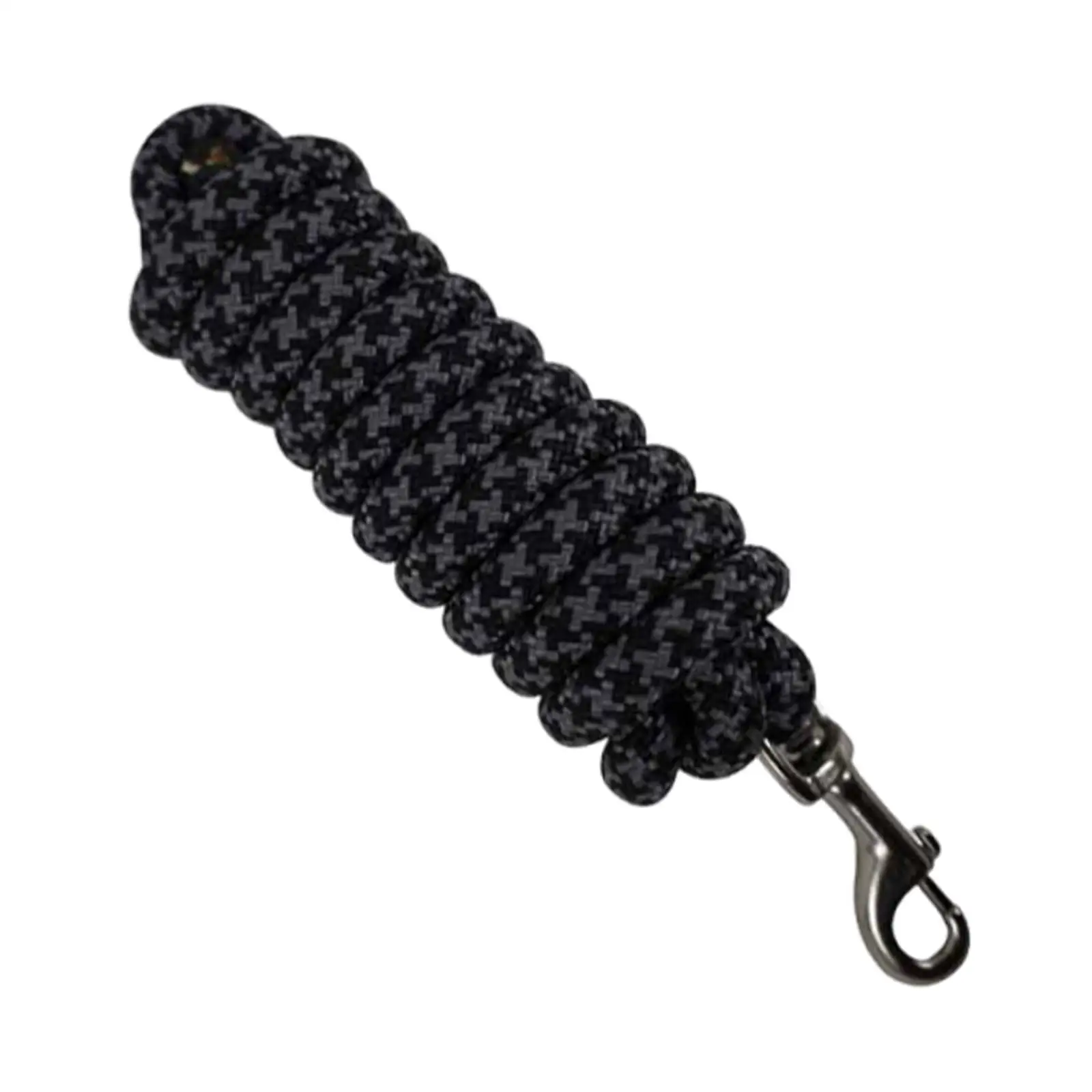 Heavy Duty Horse Lunge Line 250cm Nylon Lead Rope Attach to Halter Secure Snap for Horse Training Sessions