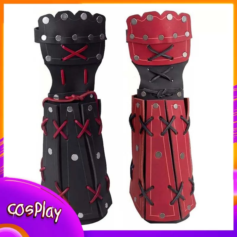 

Средневековый ниндзя самурай из искусственной кожи, доспехи, реквизит для косплея, длинная перчатка, рыцарь викингов, костюм на Хэллоуин, рукавицы в стиле стимпанк, подарок