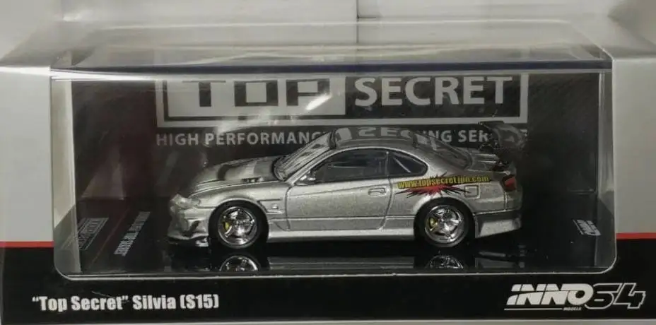 INNO64 1:64 Nissan Silvia (S15) Top Secret, Modelo de Auto Fundido a Presión, en Stock, Listo para Enviar