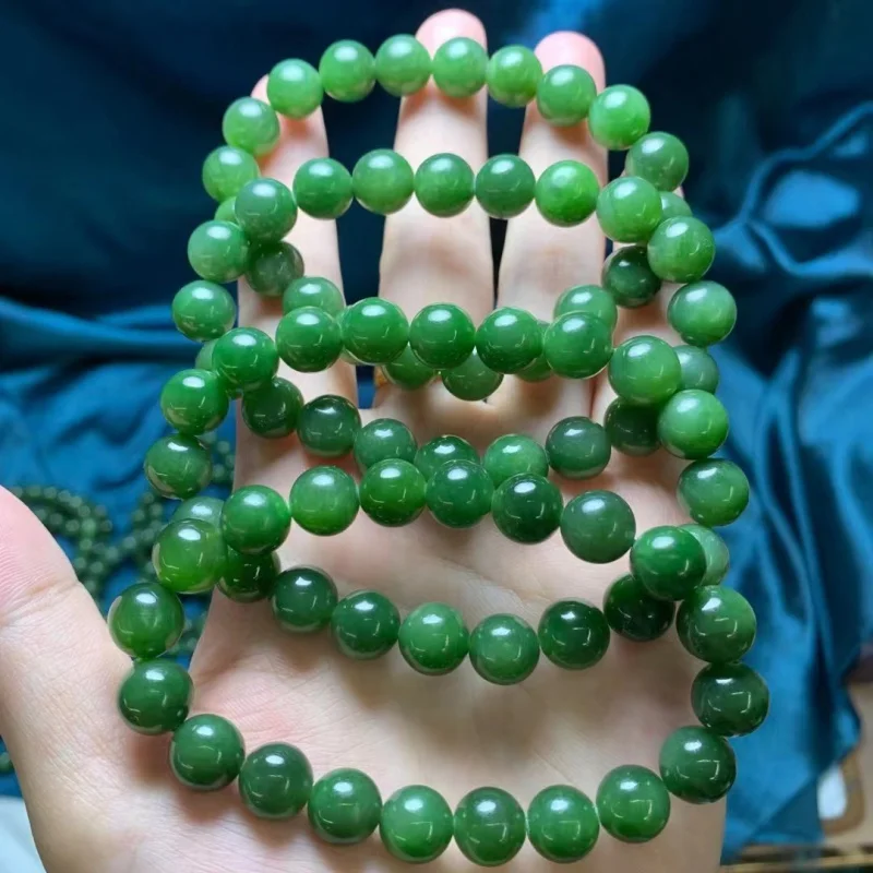 Natural Hetian Jade Simple All-Match Polished Women's Single Ring Bracelet Factory Wholesale