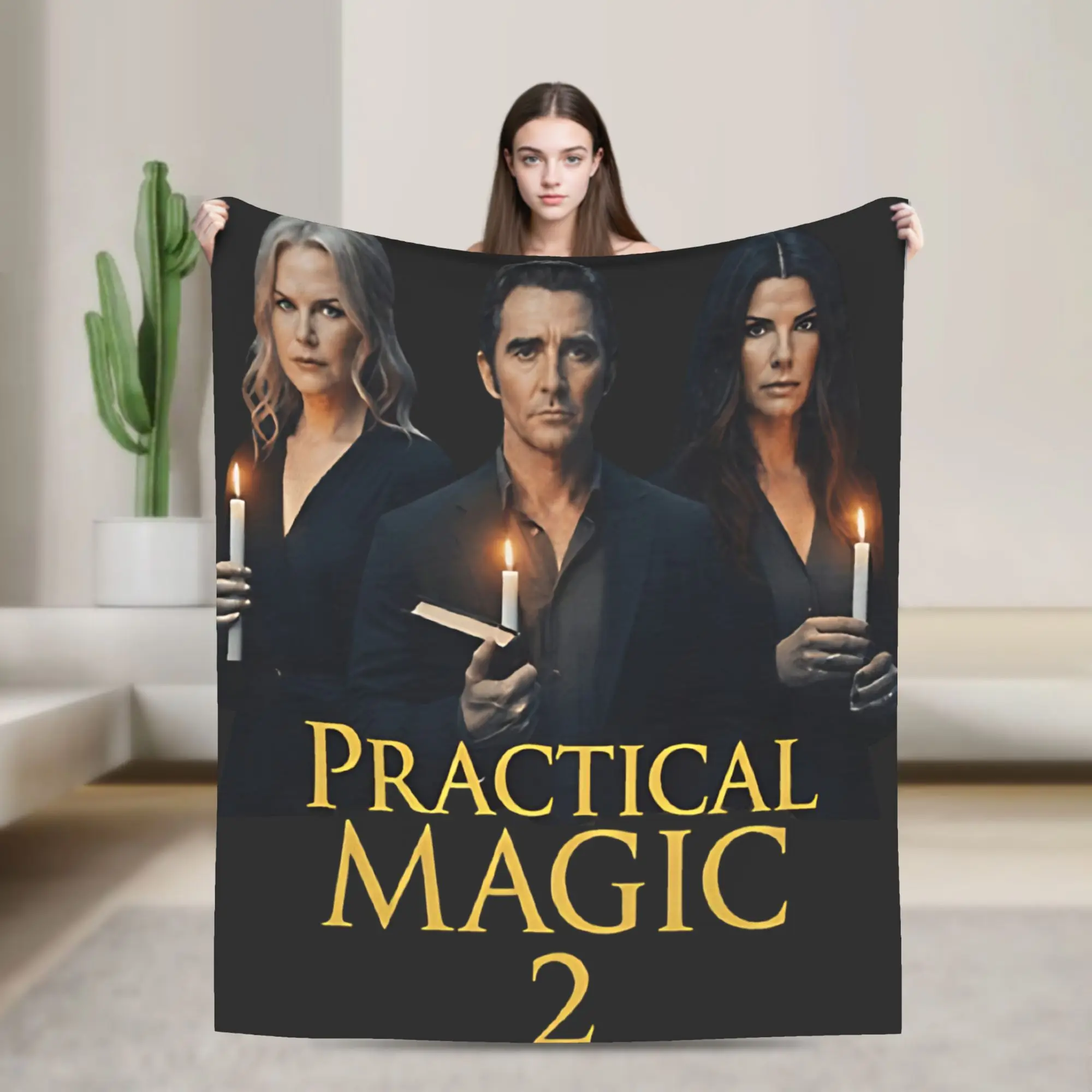Relax Practical Magic 2 Witchcraft Occult Witch Movie Sequel Blanket Merch Bedding Decorative  Blanket Throw Warm Flannel