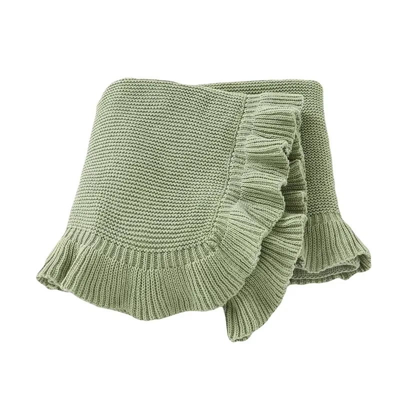 Hot Selling  Newborn Toddler Swaddle Wrap Cotton Super Soft Stroller Sofa Bedding Sleeping Covers Handmade Crochet Baby Blanket