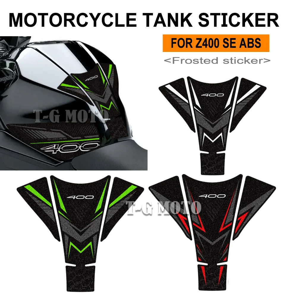 For Ninja Z400 Z 400 SE ABS Tank Pad Cap Grips Gas Fuel Kit Knee Stickers Decals Protector Accessories