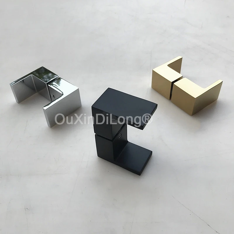 

2Pairs Solid Pure Brass Shower Door Handles Bathroom Shopping Mall Office Building Glass Door Push Pull Handle Chrome/Gold/Black