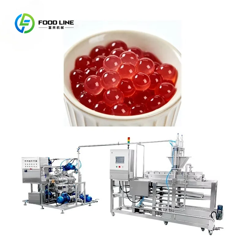 Customized Fully or Semi Automatic Popping Boba Production Line Different Capacity Popping Boba Machine