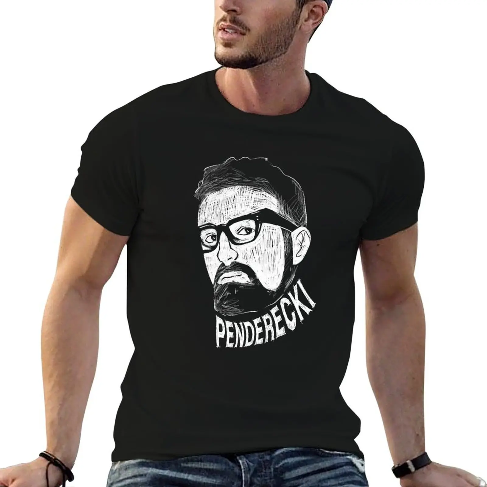 Krzysztof Penderecki Shirt T-Shirt men t shirt cotton 100% t shirts for man graphic vintage T-Shirt