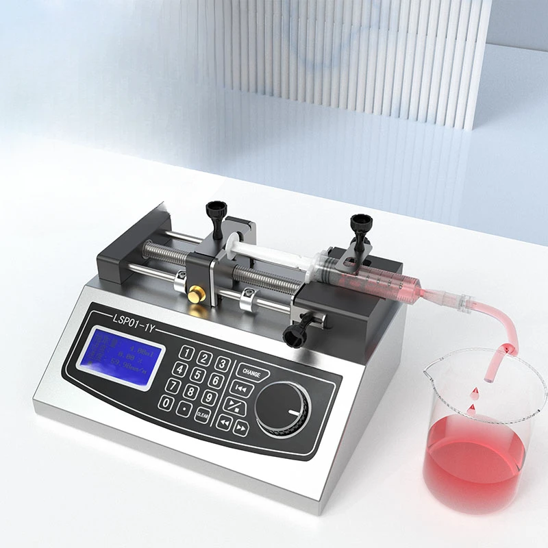 

Syringe pump dual-channel independent control microfluidic electrospinning thrust injection anti-high pressure