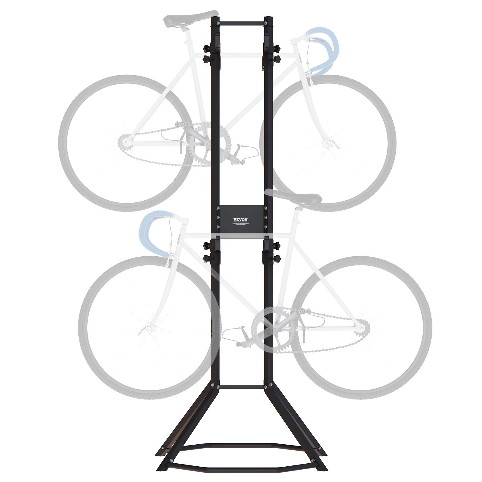 VEVOR 2/4 Bike Storage Rack Standing Gravity Wall Vertical Adjustable Bike Rack Garage Sturdy Steel & Easy Assemble for Garage