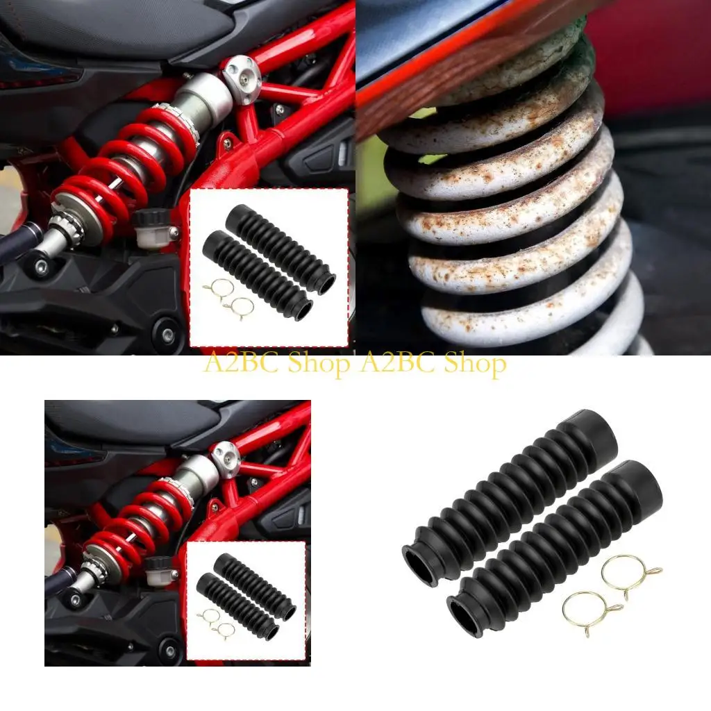 

A2BC Front Fork Cover Gaiters Boot Rubber Shock Protector for ZJ125 125 CG125