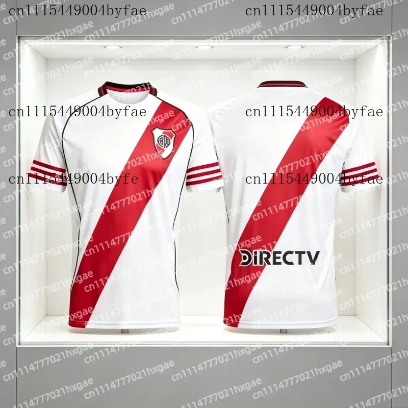 Camiseta de Fútbol River Plate 2026, Uniforme Local, Polo Deportivo de Secado Rápido, Camiseta para Niños y Familiares, Moda Y2K
