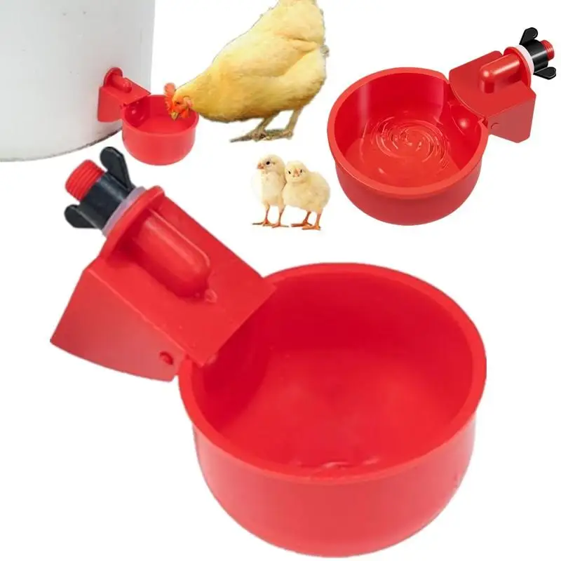 1/2 Pcs Chicken Drinking Bowl Drinking Water Quail Poultry Automatic Water Dispenser Duck Pigeon Free Range Chicken Farm Suppli