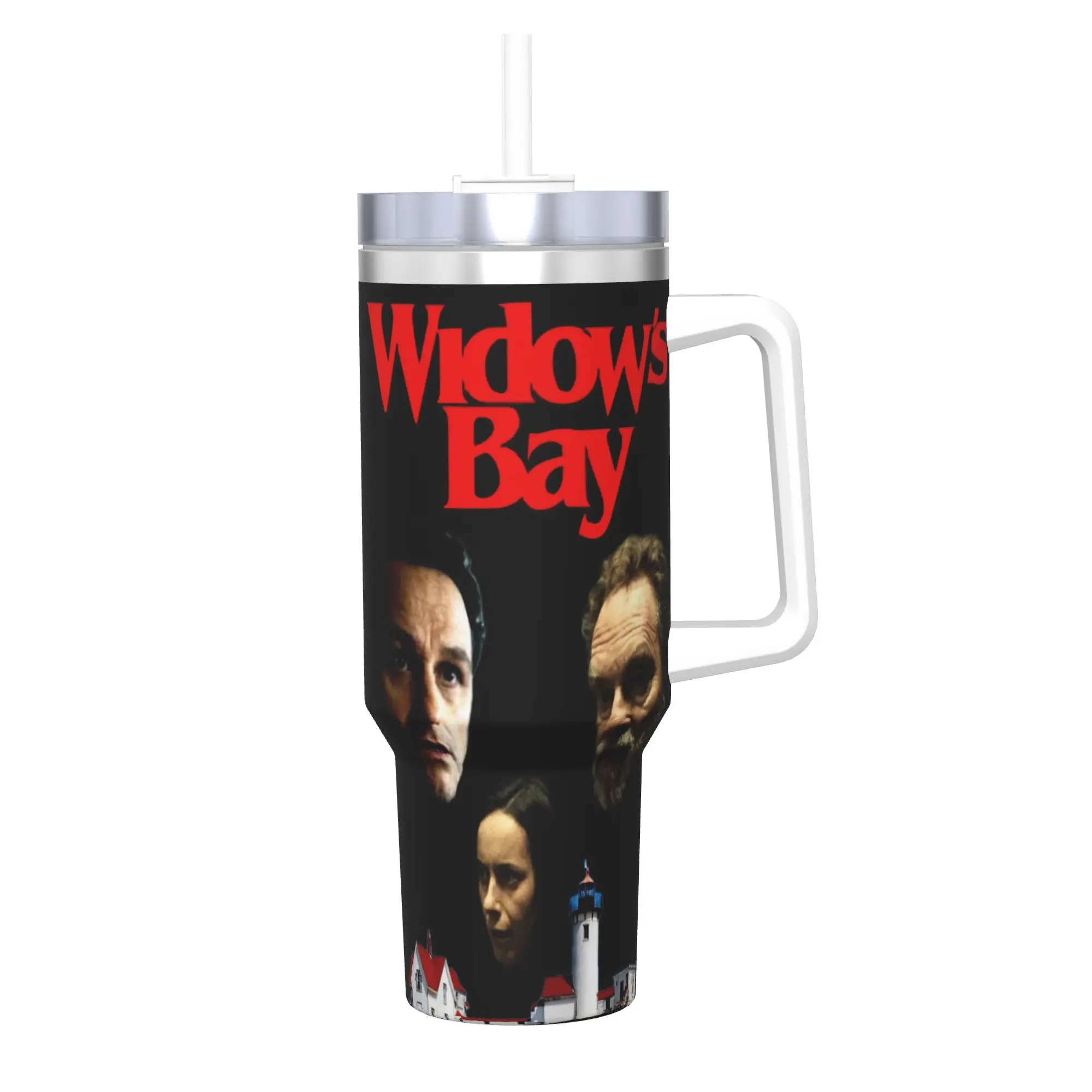 Widow's Bay Horror Movie 2026 40oz Tumbler Stainless Steel Double Wall Vacuum Insulated  Mug With Straw