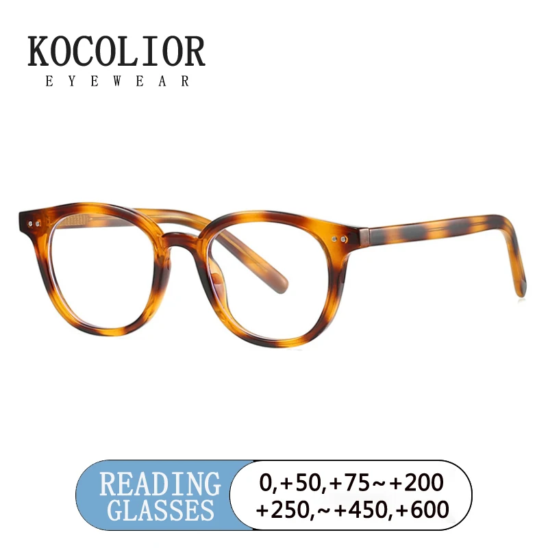 

2025 New Design Men's Anti Blue Light Reading Glasses Women TR90 Acetate Optical Frame Photochromic Readers +1.50 1.75 2.50 6.0