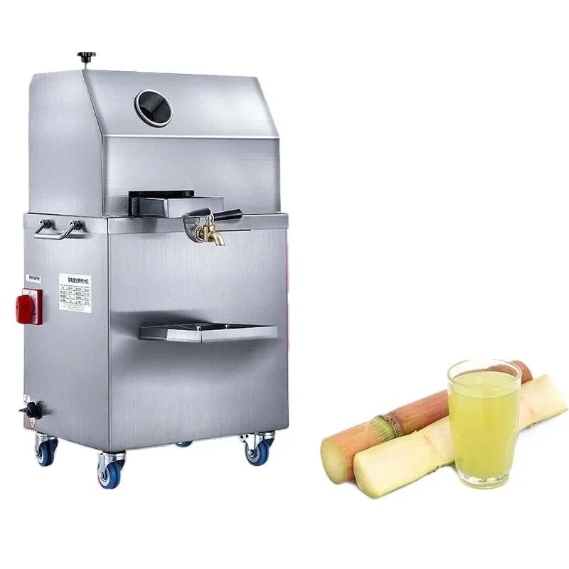 

Commercial stainless steel automatic electric sugarcane juicer battery dual-purpose stall press
