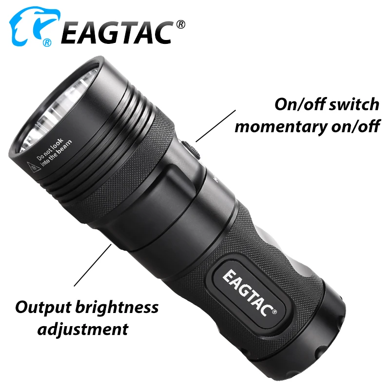 EAGTAC MX25L4 مصباح LED فائق السطوع مصباح يدوي كري XHP50 3640 لومن مجاني 4 قطعة 18650 بطارية 518 متر لمسافات طويلة للصيد