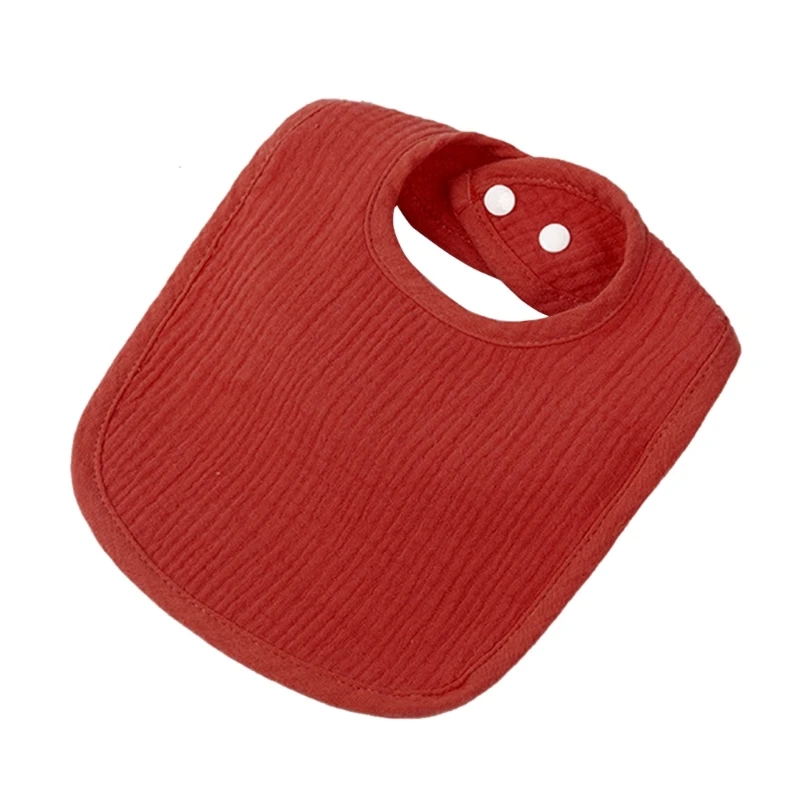 Bavoir bave tissu rot en coton à 4 couches avec bouton-pression bavoirs dentition pour bébé