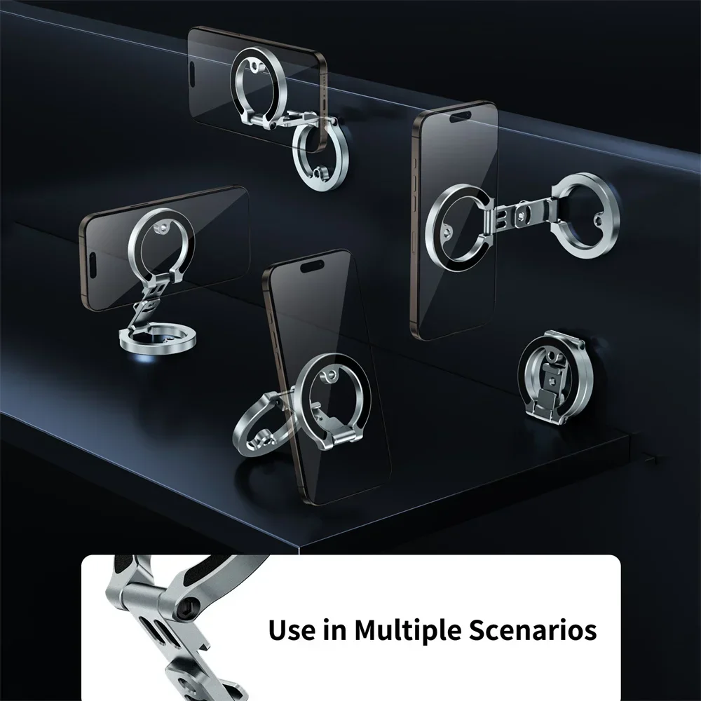 

Двусторонняя магнитная подставка для телефона — крепление на штатив (1/4 дюйма-20) + холодный башмак для микрофонов/лампочек Magsafe Iphone 15/14