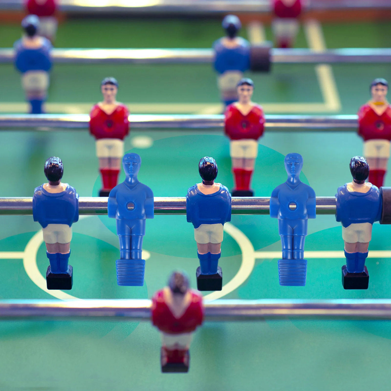

4Pcs Foosball Table Accessories Replacement Men Small Plastic Figures for Table Football Game Parts Football Party Supplies