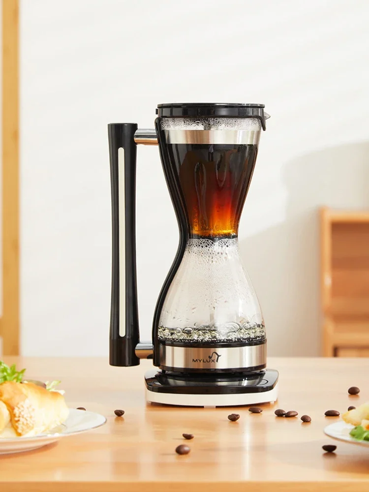 Syphon Coffee Brewer Домашний кофейник ручной работы с нагревательной основой Офисная кофемашина Americano с подставкой