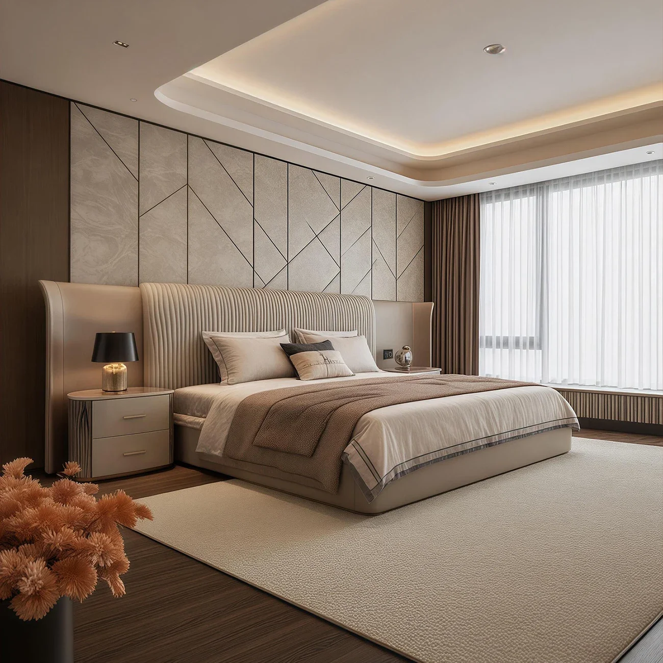 Customizable Modern Fashion Luxuryqueen/King  Leather Double Bed  Wedding Soft Bed  Elegant Bedroom Furniture