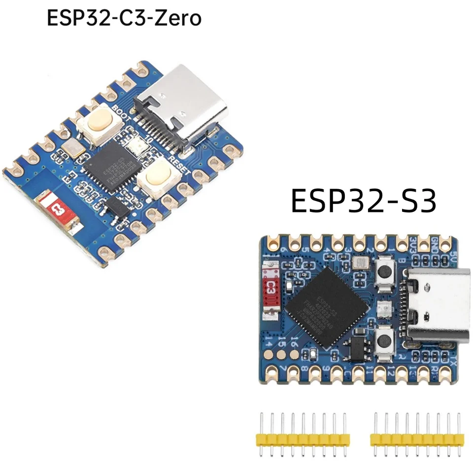 Waveshare ESP32-S3 Mini Development Board 3PCS - ESP32-S3FH4R2, WiFi Bluetooth 5, Dual Core 240MHz