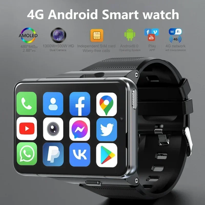 سعر الجملة 4G 64G ساعة الهاتف أندرويد الرجال النساء 2.88 كاميرا اللياقة البدنية الرياضة ساعة فتحة للبطاقات SIM لتحديد المواقع متجر جوجل ألعاب واي فاي 2