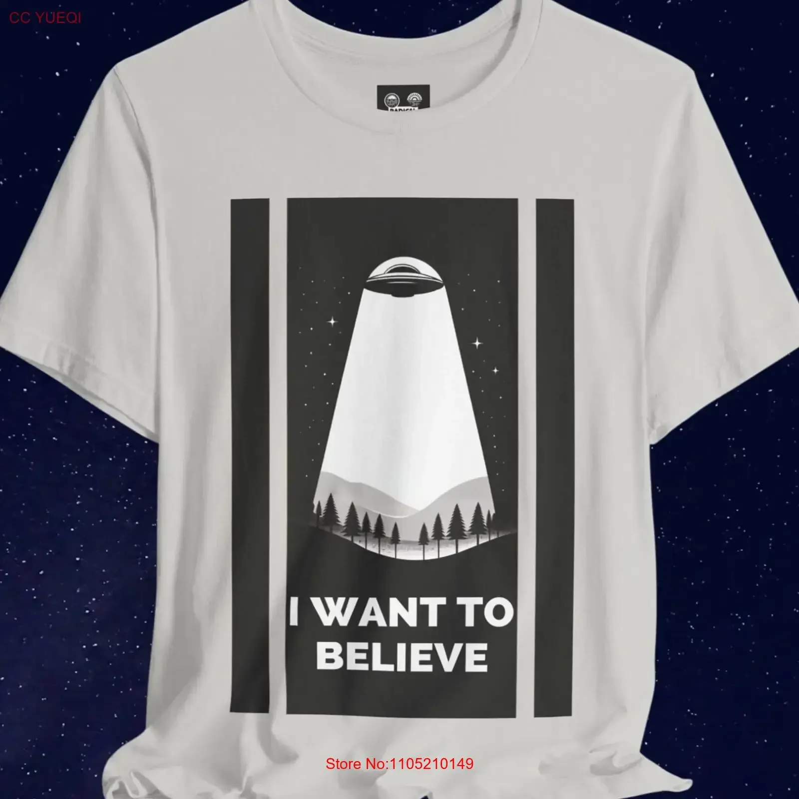 

Футболка I Want To Believe X Files UAP Alien UFO Джерси винтажная стираная дизайнерская одежда модная стильная мягкая уличная одежда