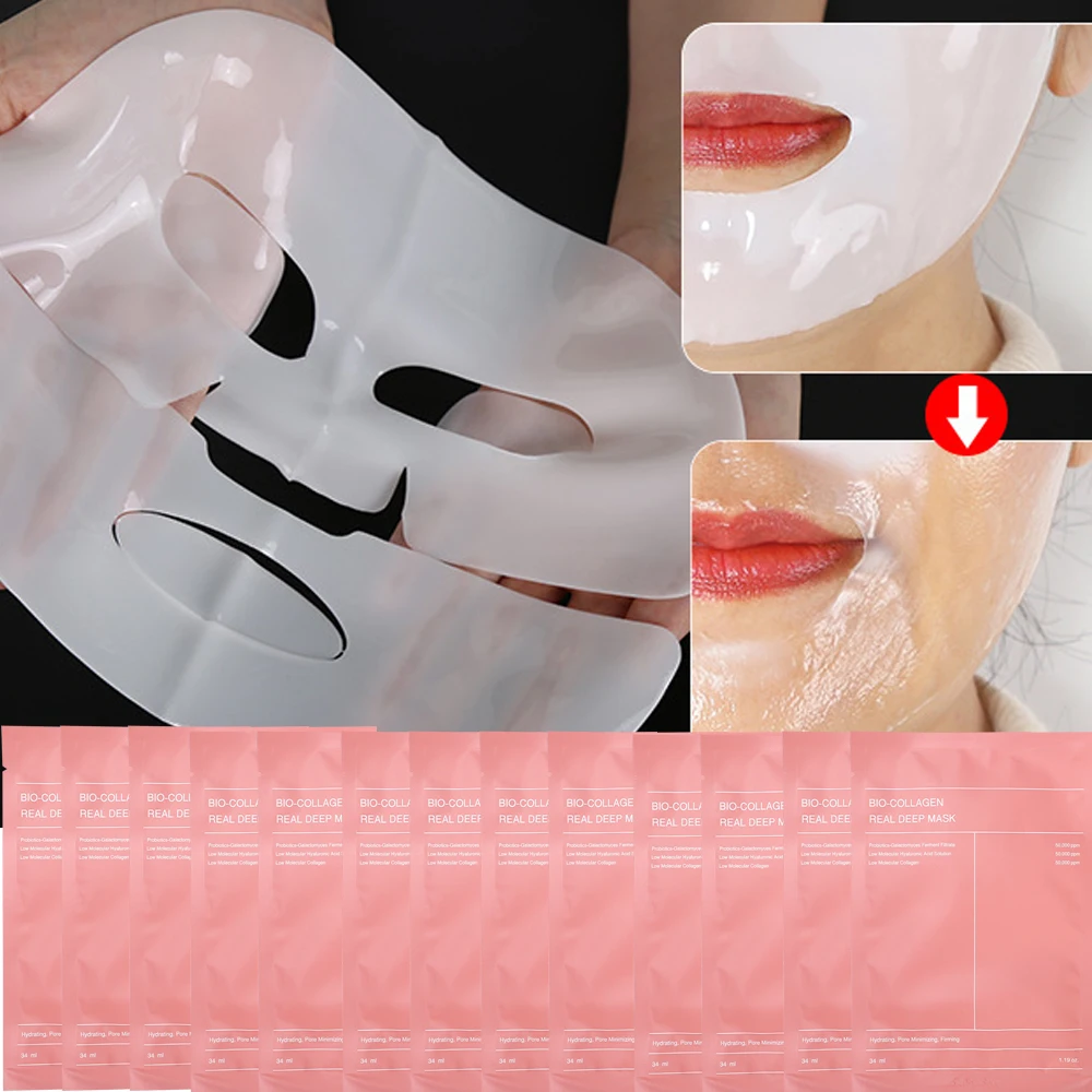 Split Collageen Masker Hydraterende Verfrissende Verhelderende Huidverzorgingsolie Controle Zachte Diep Hydraterende Gezichtsmaskers Koreaanse Make-Up