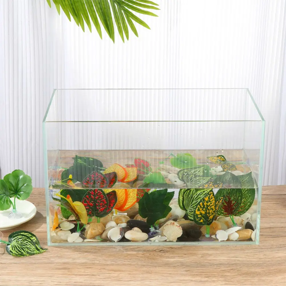 Decoration Resting Oviposition Leaves Hammock Landscaping Simulation Aquatic Plants Betta Leaf Fish tank Plants