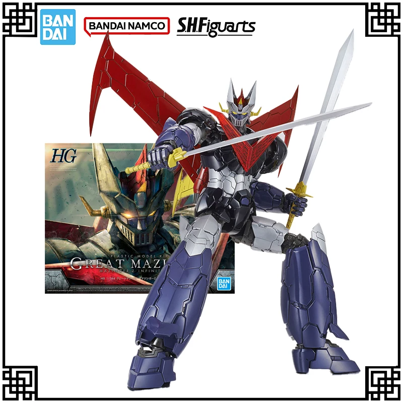 

В наличии, оригинальная модель Bandai Gundam, комплект HG 1:144, коллекция Mazinger Z Infinger, экшн-фигурки, игрушки для детского подарка