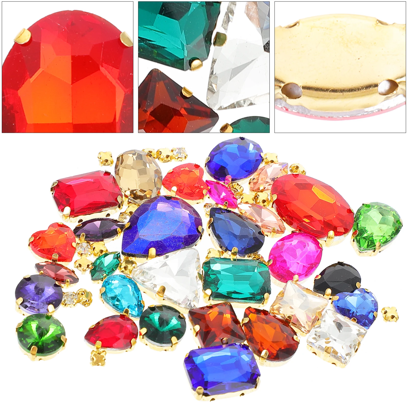 

1Set Sewing Claw Rhinestone Glass Durable High Quality DIY Dress Accessories Costume Jewelry Shoes Bag Decoration