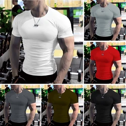 Oversized t Shirt For Men Short Sleeve White t-Shirts Man Quick Dry Football Shirt Soccer Jersey Compression Gym t Shirts Top