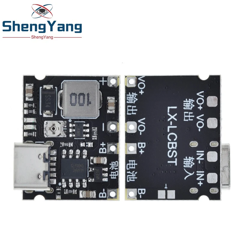 TZT Type-C USB Lithium Li-ion 18650 3.7V 4.2V Battery Charger Board DC-DC Step Up Boost Module TP4056 DIY Kit Parts