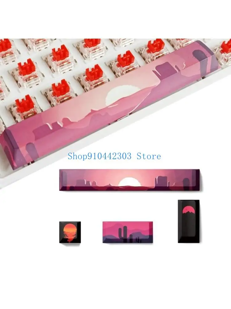 652F PBT 5 Sides Dye-subbed Keycaps for Spacebar 6.25U ESC Entre Keys Cherry Profile