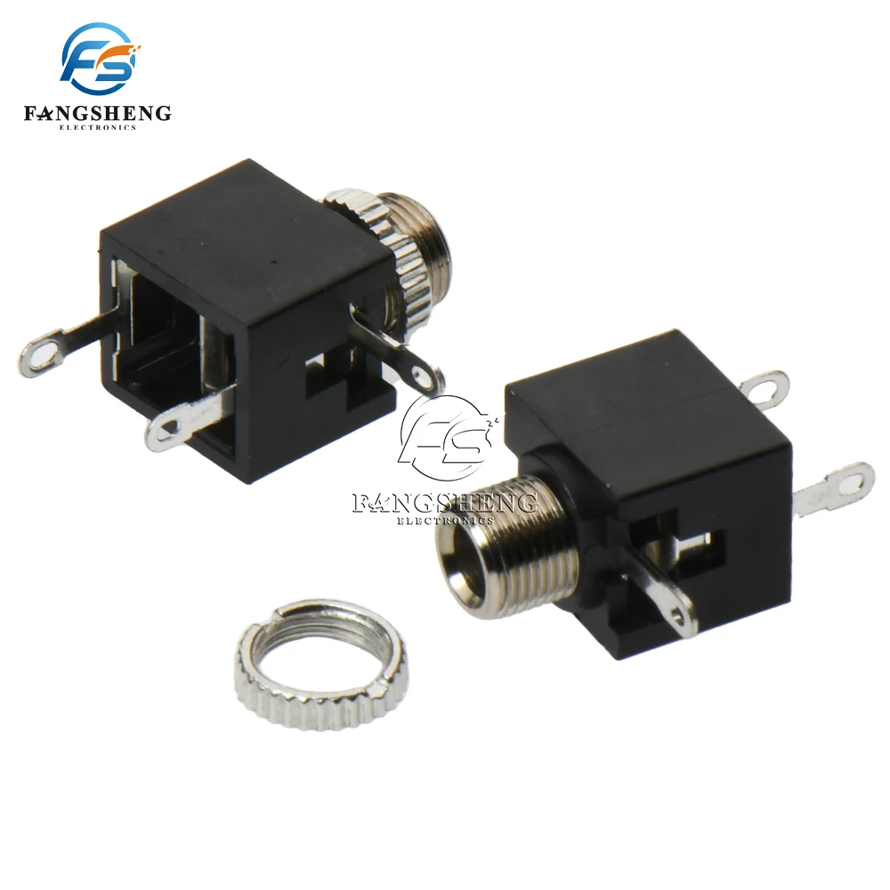 10/100/1000PCS 3.5mm PJ301 Female Audio Connector 3 Pin DIP