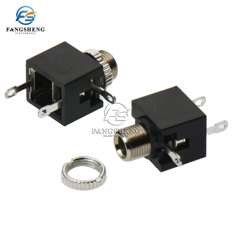 10/100/1000PCS 3.5mm PJ301 Female Audio Connector 3 Pin DIP