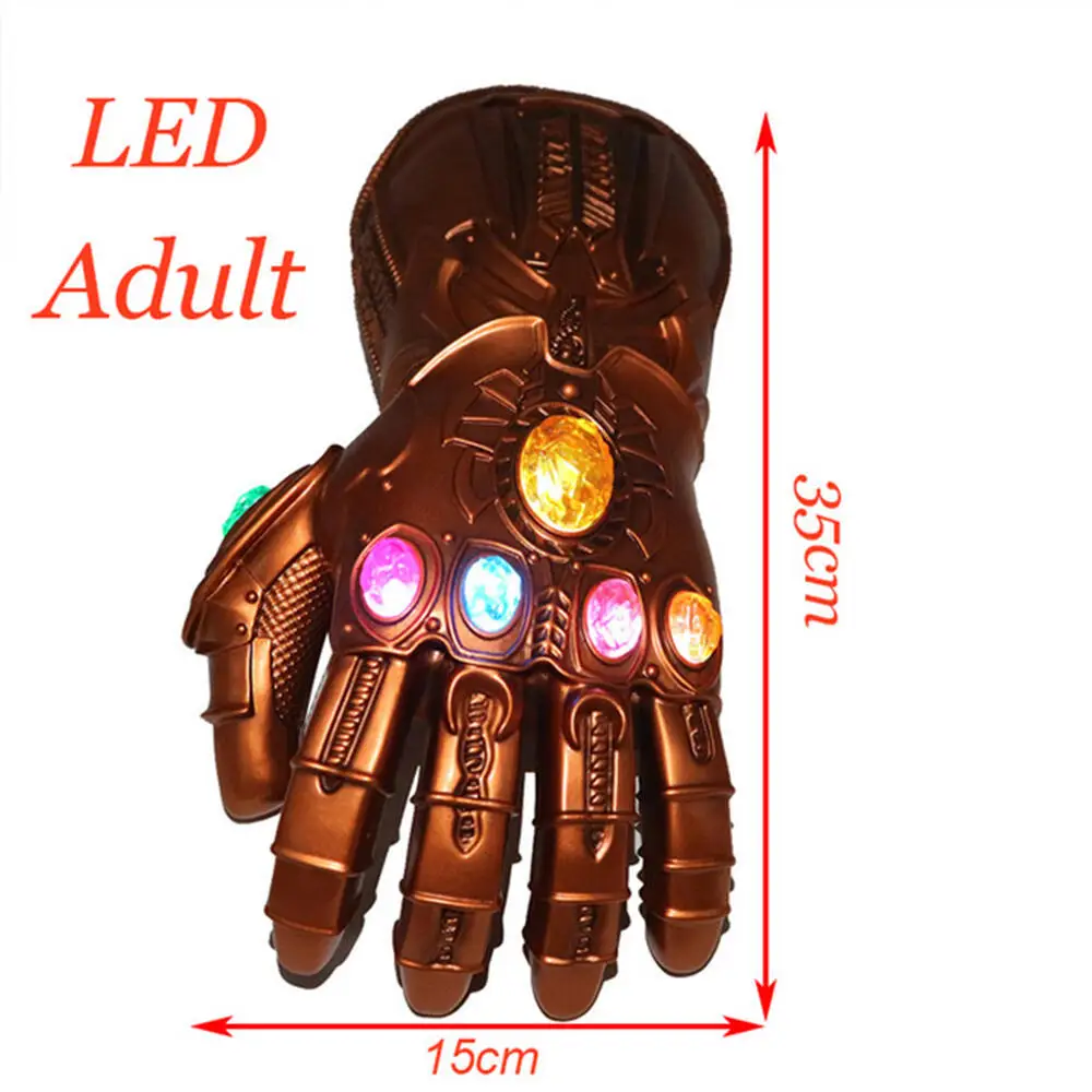 Halloween Cosplay Modell Leuchtender Handschuh Requisite Film-Modell Handschuh Abnehmbarer LED-Edelstein Rollenspiel-Geschenk Halloween Karneval Geschenk-Set – Detail 2
