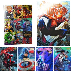 9 szt./zestaw komiks marvela Iron Man Thor Odinson Steve Rogers DIY domowa kolekcja kartka świąteczna prezent urodzinowy zabawki do gier