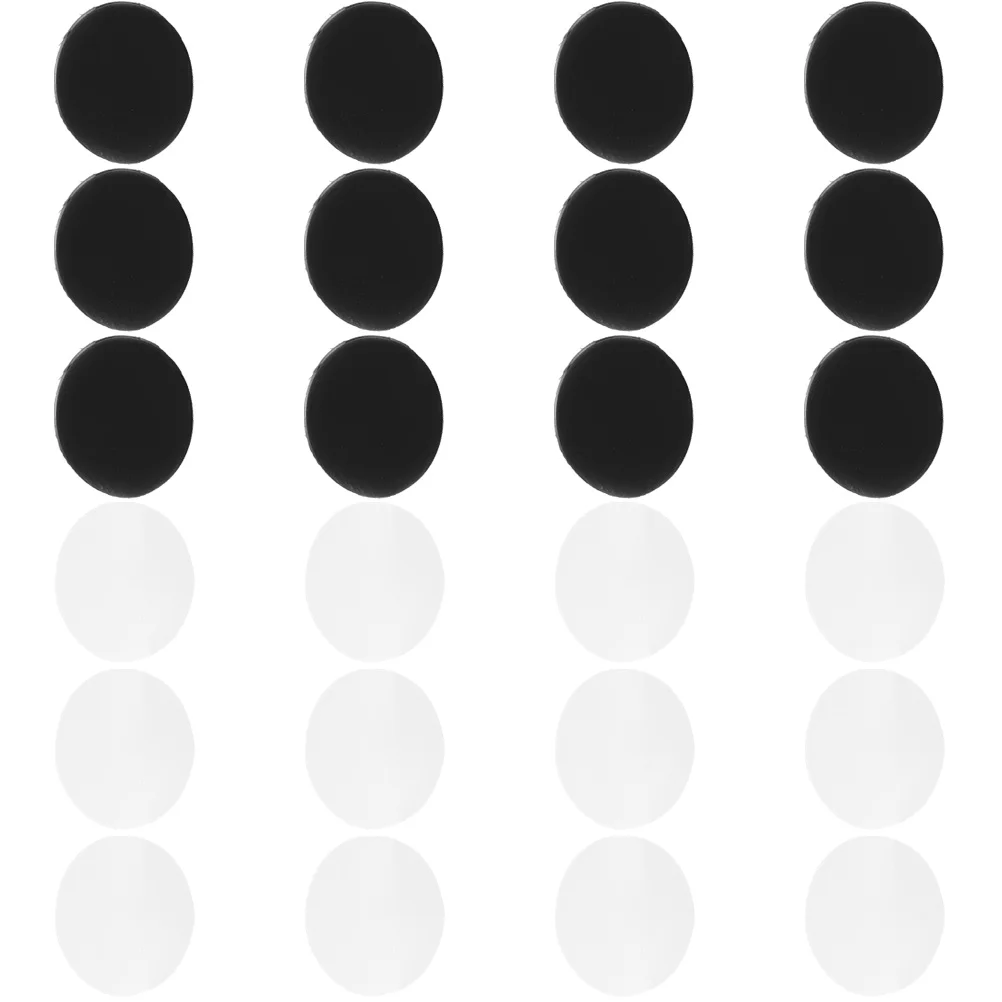 

24 Pcs Glasses Anti-slip Covers 12 Pairs Black White Transparent Silicone Holders Non-slip Ear Grips Eyewear Accessories