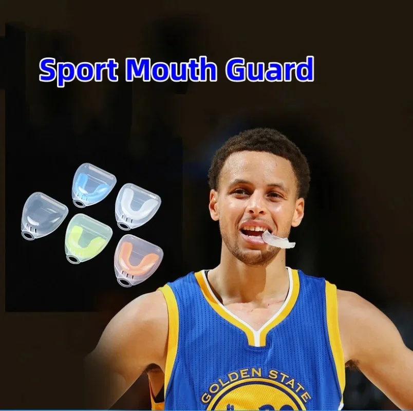 Professional Brace Food Grade Silicone Mouth Guard Sports Teeth Protector for Kids Adults Ideal Basketball Rugby Boxing Karate