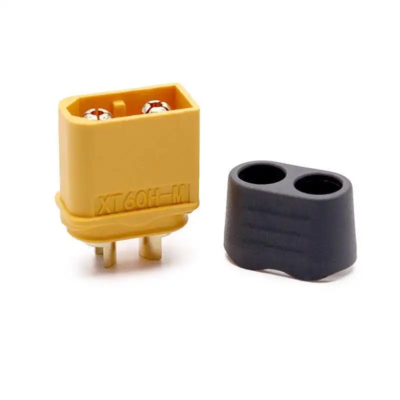 1 Stück XT60NE-F Fester Stecker-Buchse-Verbinder, vergoldet, 30A Hochstrom, für Flugzeugmodelle, elektrisch einstellbarer Lade-Stromanschluss – Detail 6