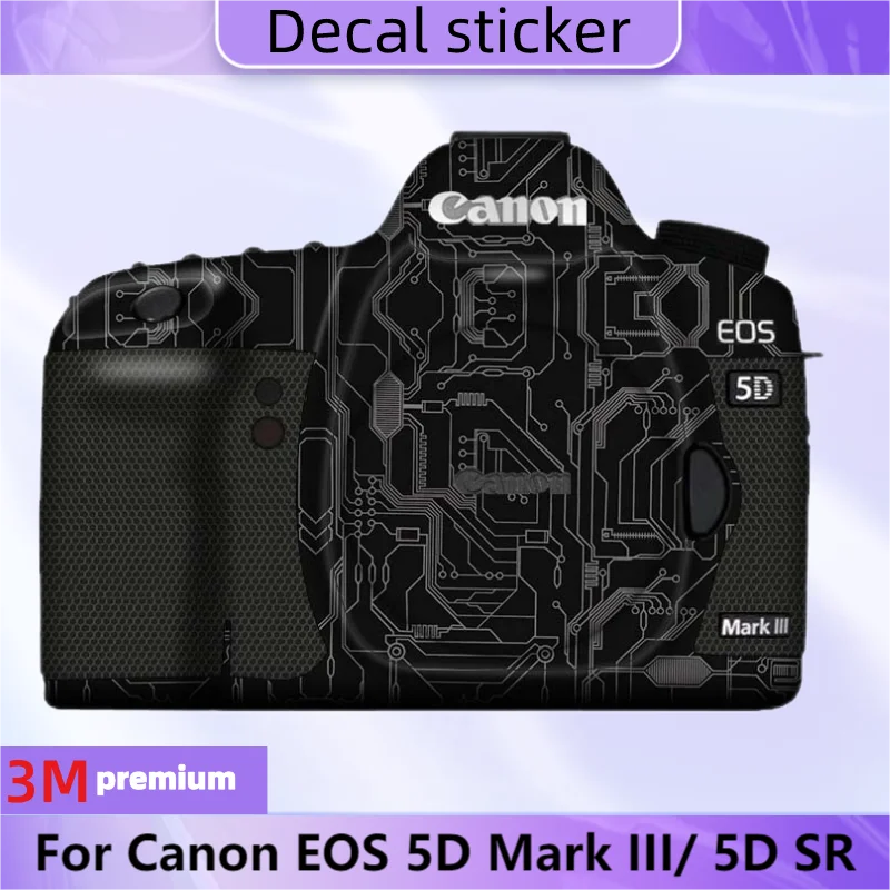 For Canon EOS 5D Mark III/ 5D SR Camera Sticker Protective Skin Decal Vinyl Wrap Film Anti-Scratch Protector Coat 5DM3/ 5D SR