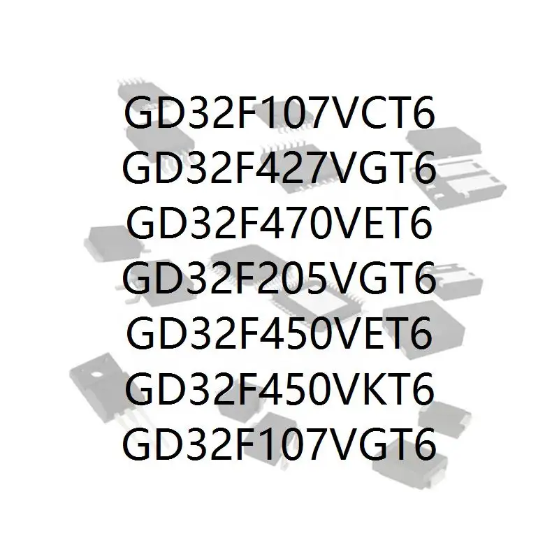 

GD32F107VCT6 GD32F427VGT6 GD32F470VET6 GD32F205VGT6 GD32F450VET6 GD32F450VKT6 GD32F107VGT6