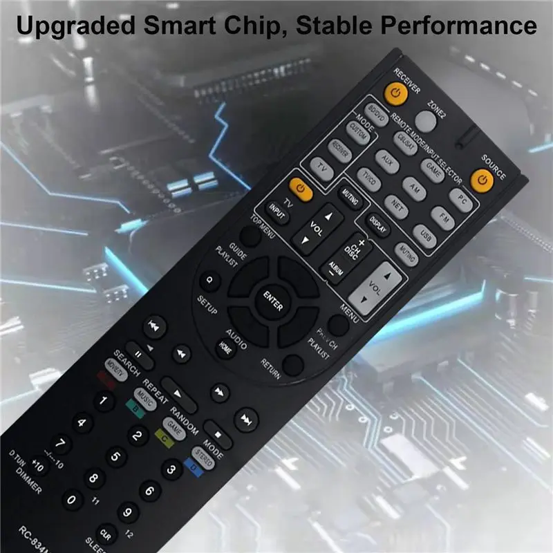 Well Made-RC-834M Replace Remote For Onkyo AV Receiver TX-NR515 TX-NR414 HT-RC440 HT-S6500 HT-S7500 HT-R791 HT-RC460 HT-R758 Eas