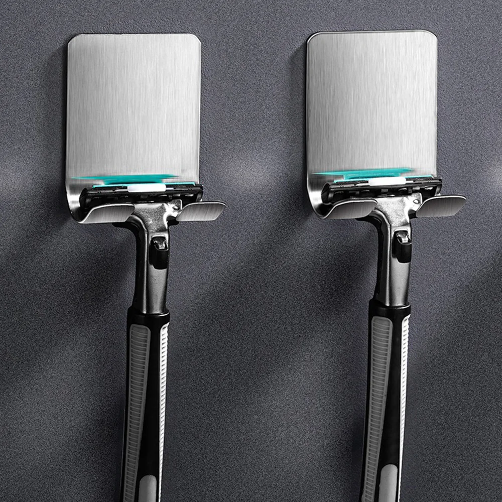 Bad Regal Rasierer Ständer Wand Rasiermesser Halter Dusche Rasierklinge Halter Rasierer Halter Für Badezimmer Haken Aufhänger Rasieren Halter