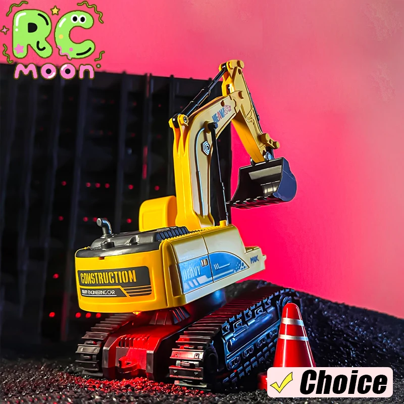 

Remote Control Excavate Trailer With Light And Music Fun Safe Sturdy Strong Power Children's Electric Trail Set Toys Kids Gifts