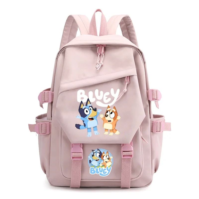 Bluey zaino Cartoon Anime Bingo Bluey zaino grande capacità Fashion Kawaii School Bag materiale scolastico impermeabile per bambini