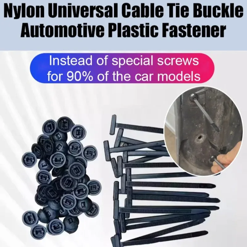 

Универсальные пряжки для кабельных стяжек для автомобилей и мотоциклов, автомобильная пластиковая пряжка-застежка, нейлоновые универсальные пряжки для кабельных стяжек