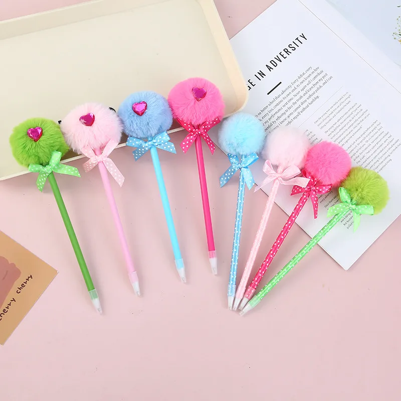1PC Lollipop Plastic Ballpoint Pens Set Creative Learning Office Stationery Personalized Small Gifts Wholesale