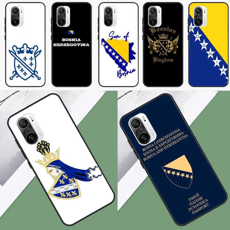 Bosnia and Herzegovina Passport For POCO X5 X3 F5 Pro F4 X4 GT M5s C40 F3 Phone Case For Xiaomi 12T 11T Pro 12 13 Lite 12X